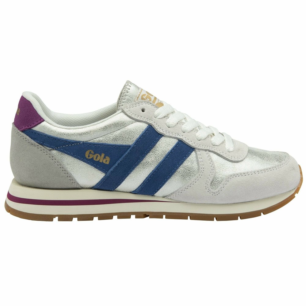 Gola Classics Daytona Blaze Women Sneakers White / Blue | GYANSQ745