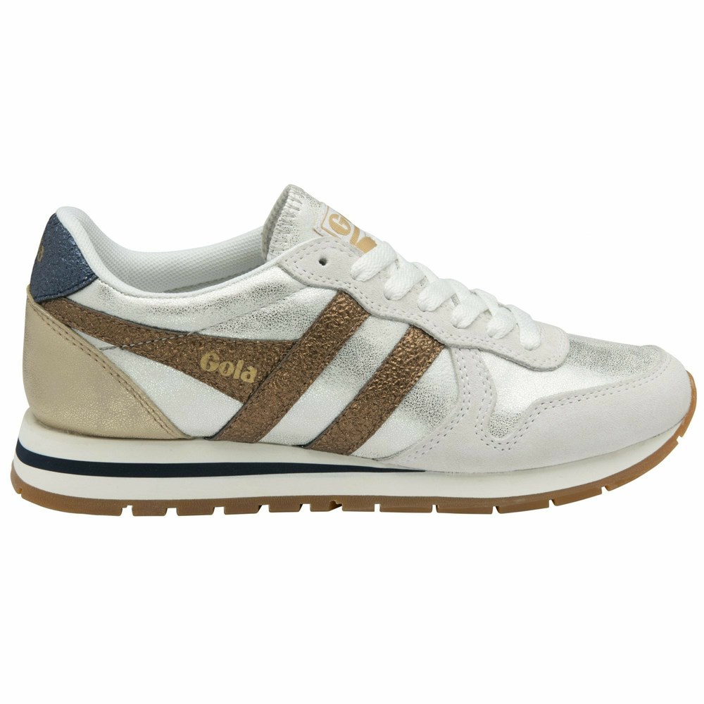 Gola Classics Daytona Blaze Women Sneakers White / Copper / Navy | MIHKUW356