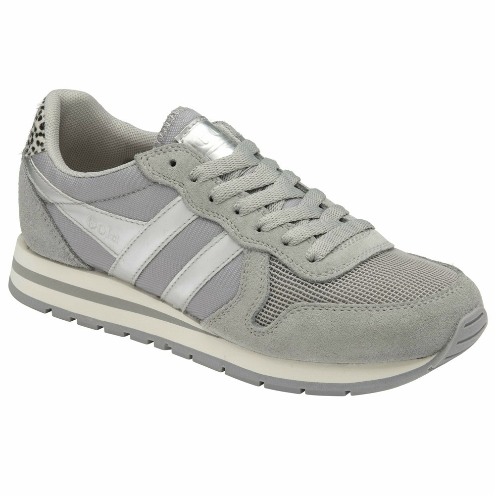 Gola Classics Daytona Jungle Women Sneakers Light Grey | WLZHVS168