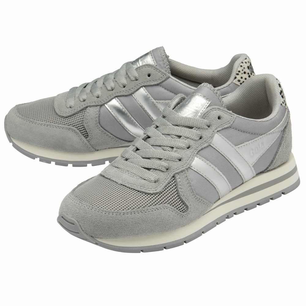 Gola Classics Daytona Jungle Women Sneakers Light Grey | WLZHVS168