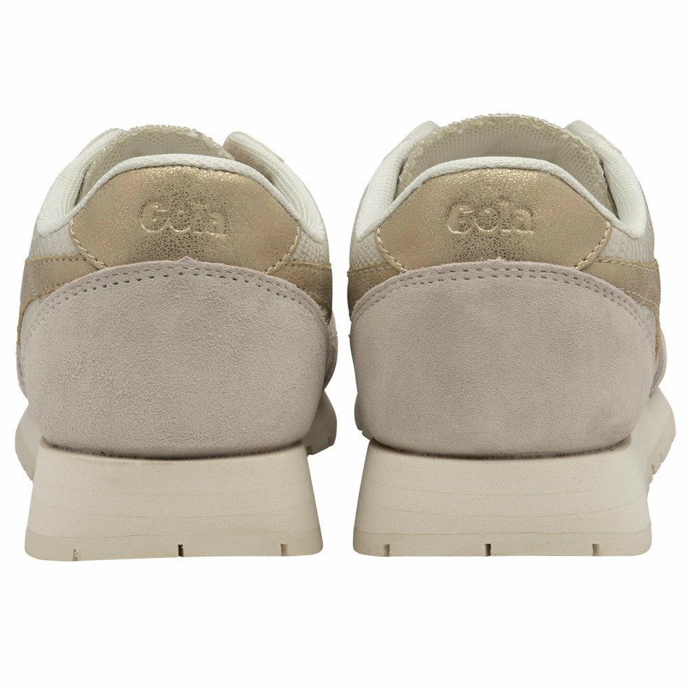 Gola Classics Daytona Lizard Women Sneakers White / Gold | LCAPDN054