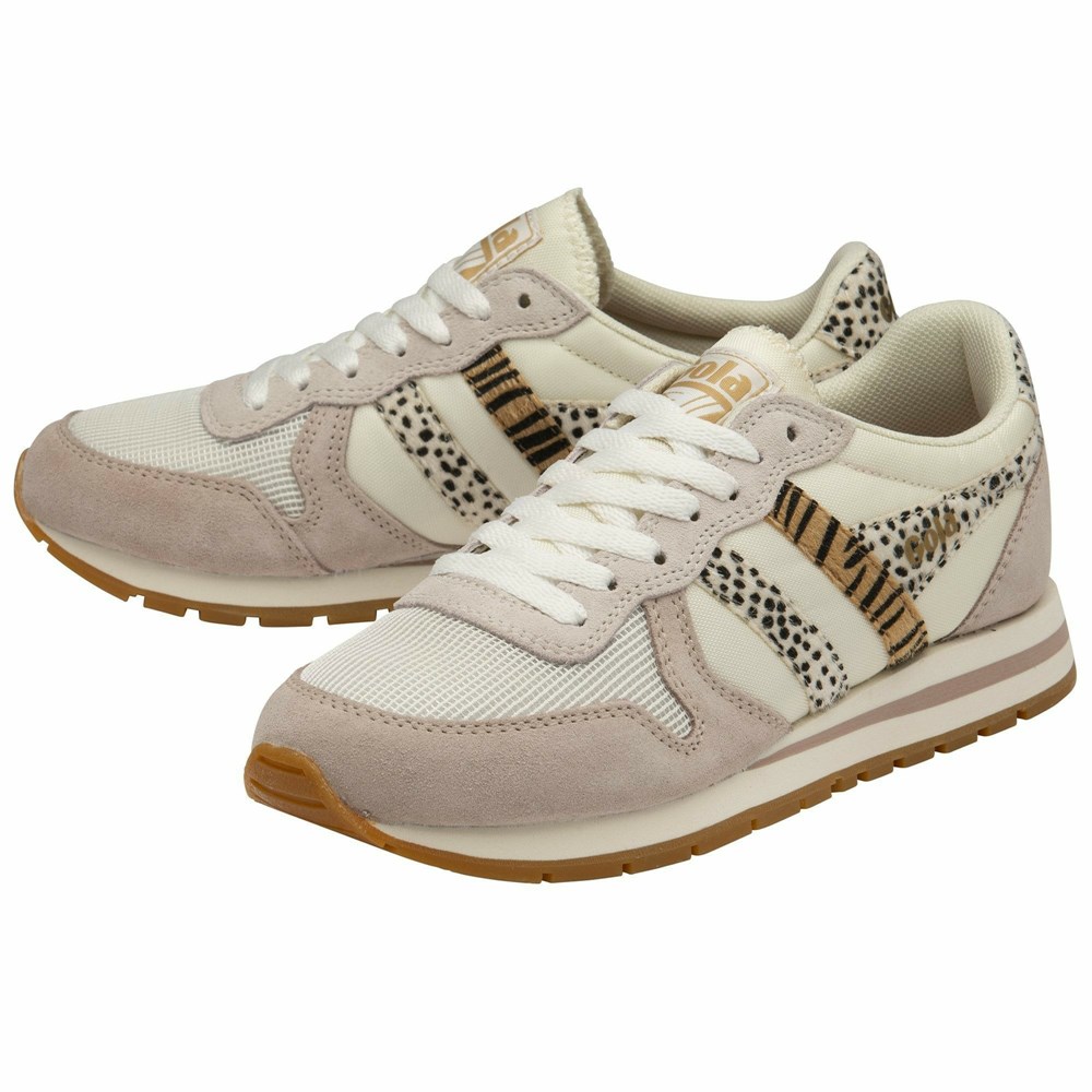 Gola Classics Daytona Safari Women Sneakers White | WXATPC746