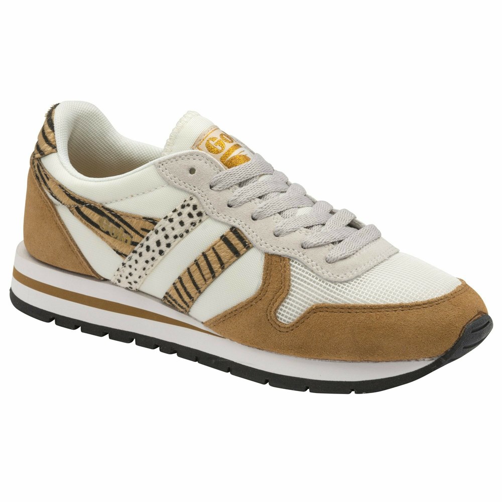 Gola Classics Daytona Safari Women Sneakers White | CGQSNK468