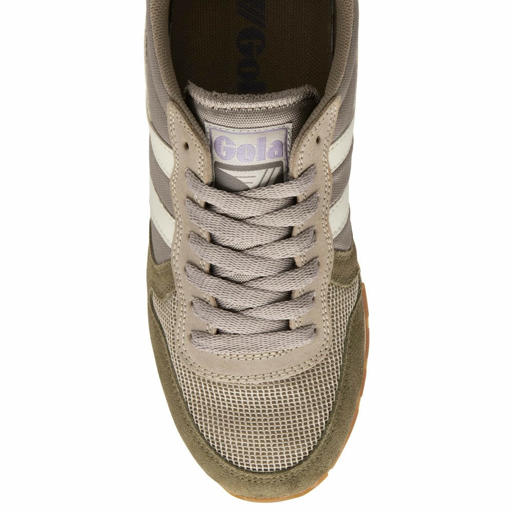 Gola Classics Daytona Women Sneakers Grey / Khaki / White | RDLINM754