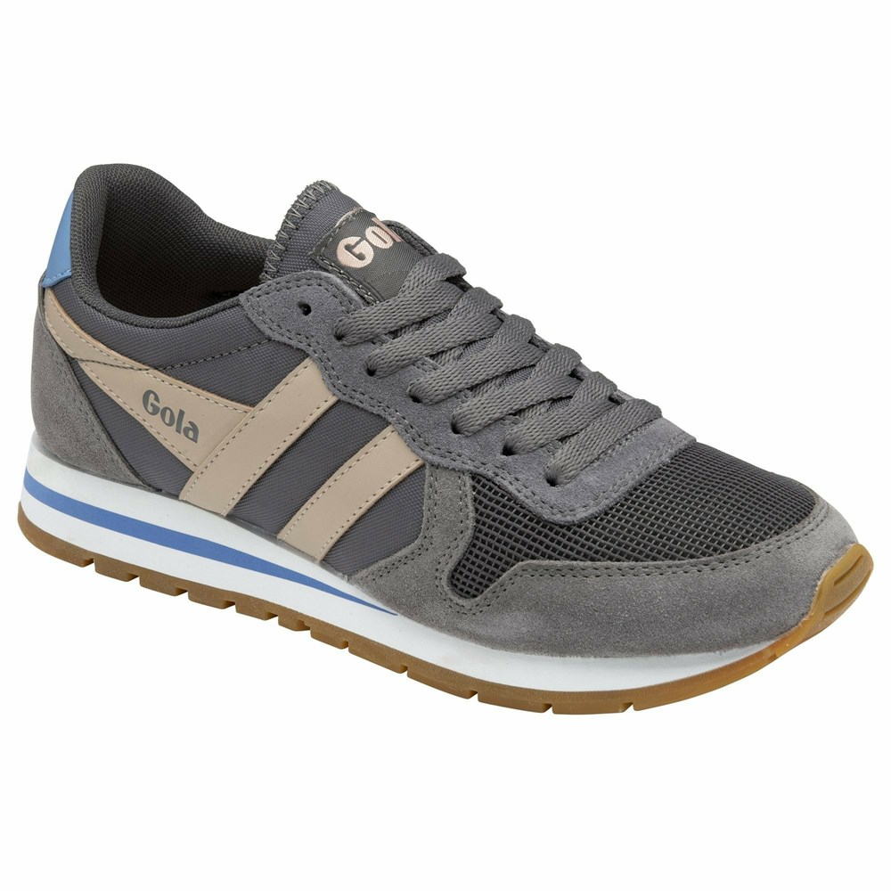 Gola Classics Daytona Women Sneakers Grey / Blue | PMBLQU102