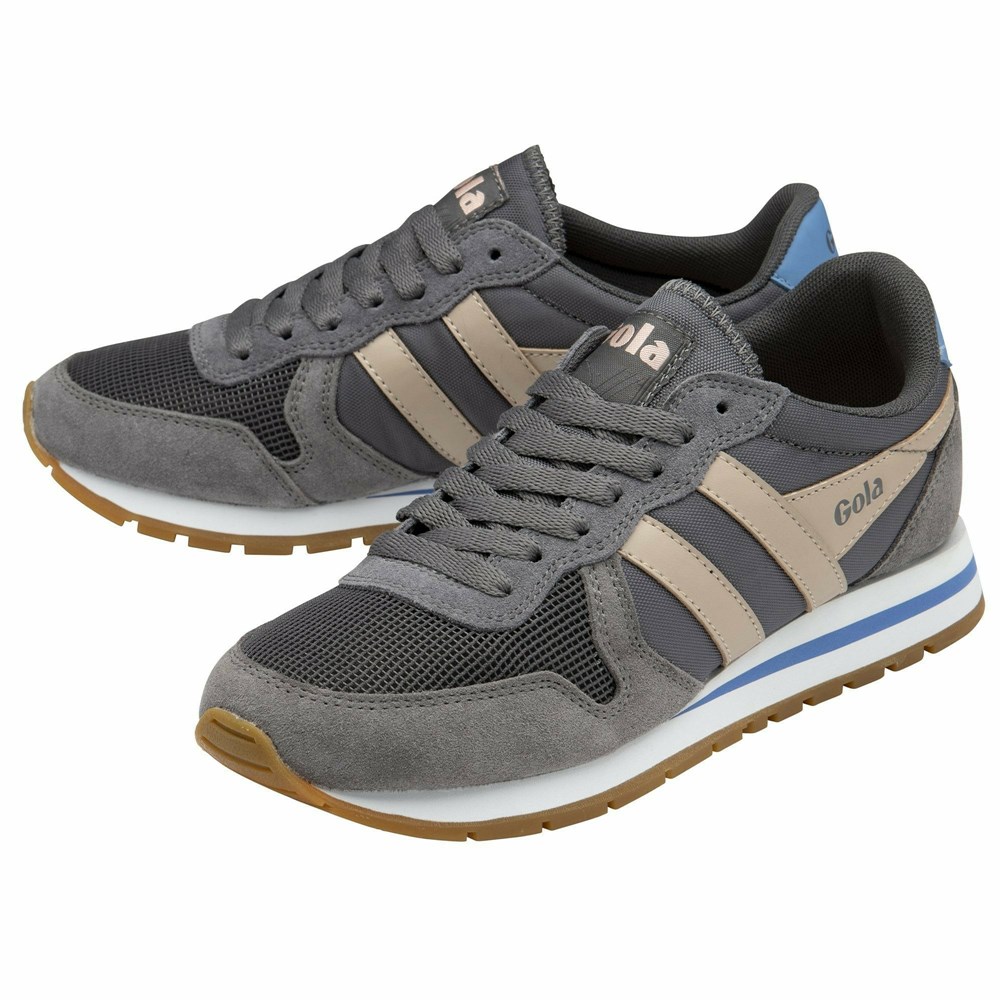 Gola Classics Daytona Women Sneakers Grey / Blue | PMBLQU102