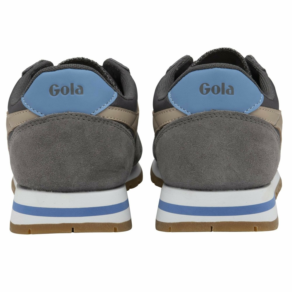 Gola Classics Daytona Women Sneakers Grey / Blue | PMBLQU102