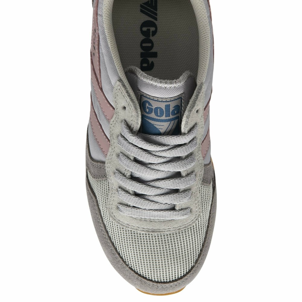 Gola Classics Daytona Women Sneakers Light Grey / Grey / Pink | SCNYJI754