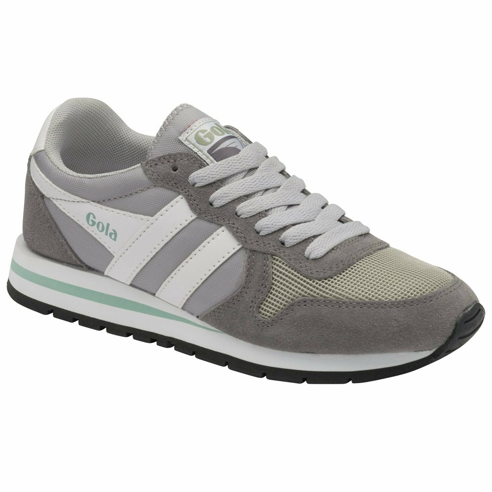 Gola Classics Daytona Women Sneakers Light Grey / Grey / White | QHDZUA172