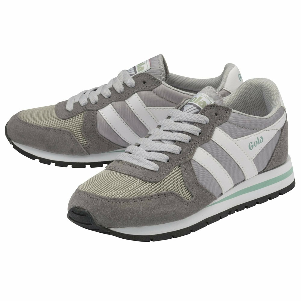 Gola Classics Daytona Women Sneakers Light Grey / Grey / White | QHDZUA172