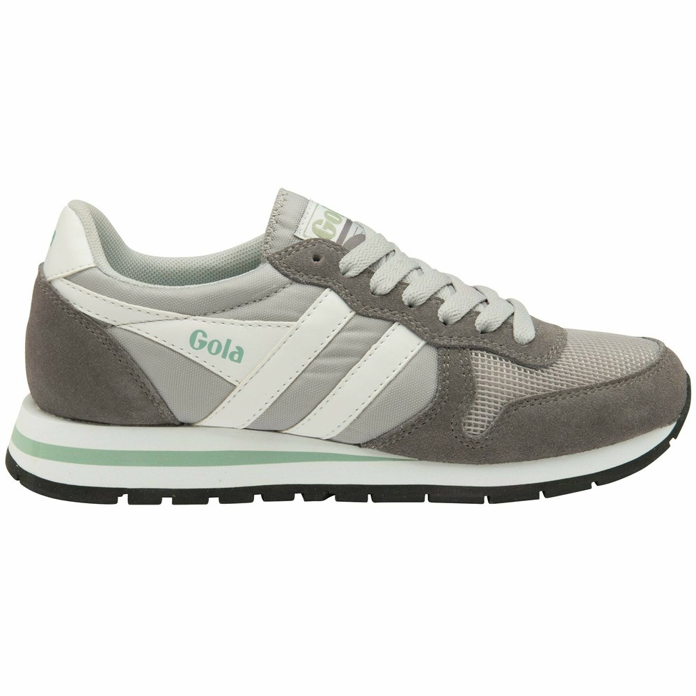 Gola Classics Daytona Women Sneakers Light Grey / Grey / White | QHDZUA172