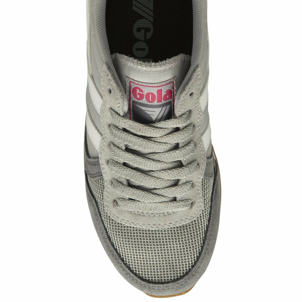 Gola Classics Daytona Women Sneakers Light Grey / White / Pink | XAZCHP592