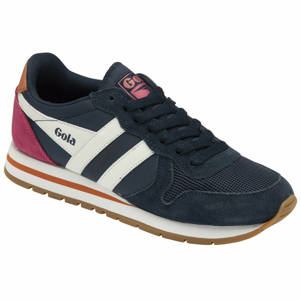 Gola Classics Daytona Women Sneakers Navy / White / Coral | IQXJOG829