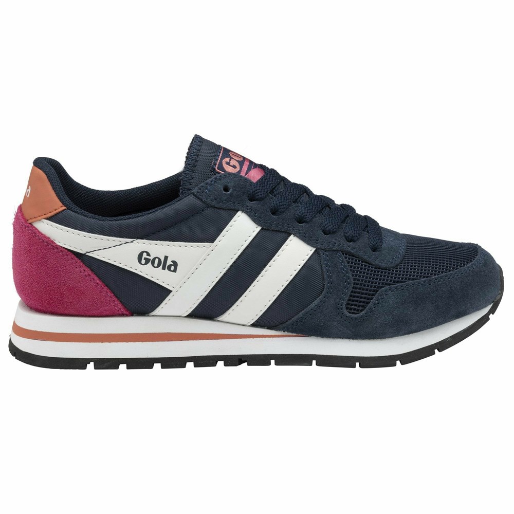 Gola Classics Daytona Women Sneakers Navy / White / Coral | IQXJOG829