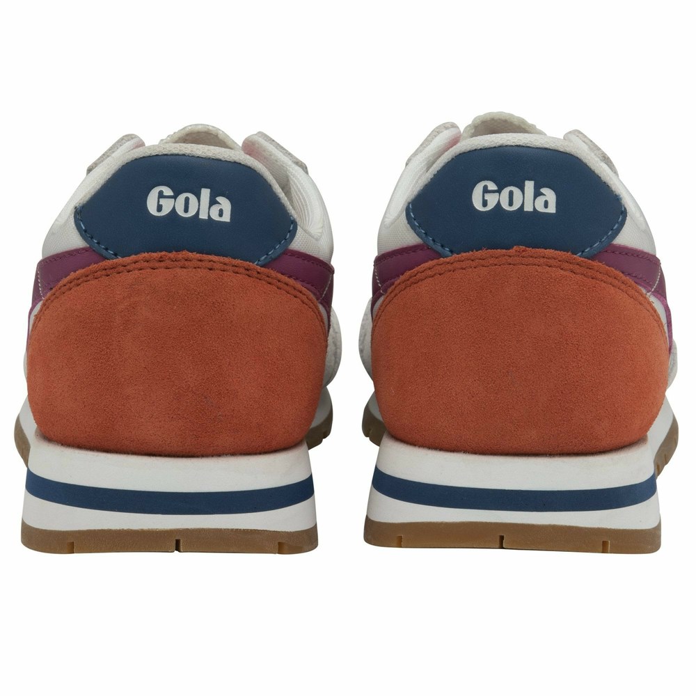 Gola Classics Daytona Women Sneakers White / Fuchsia / Blue | FIWGBE842