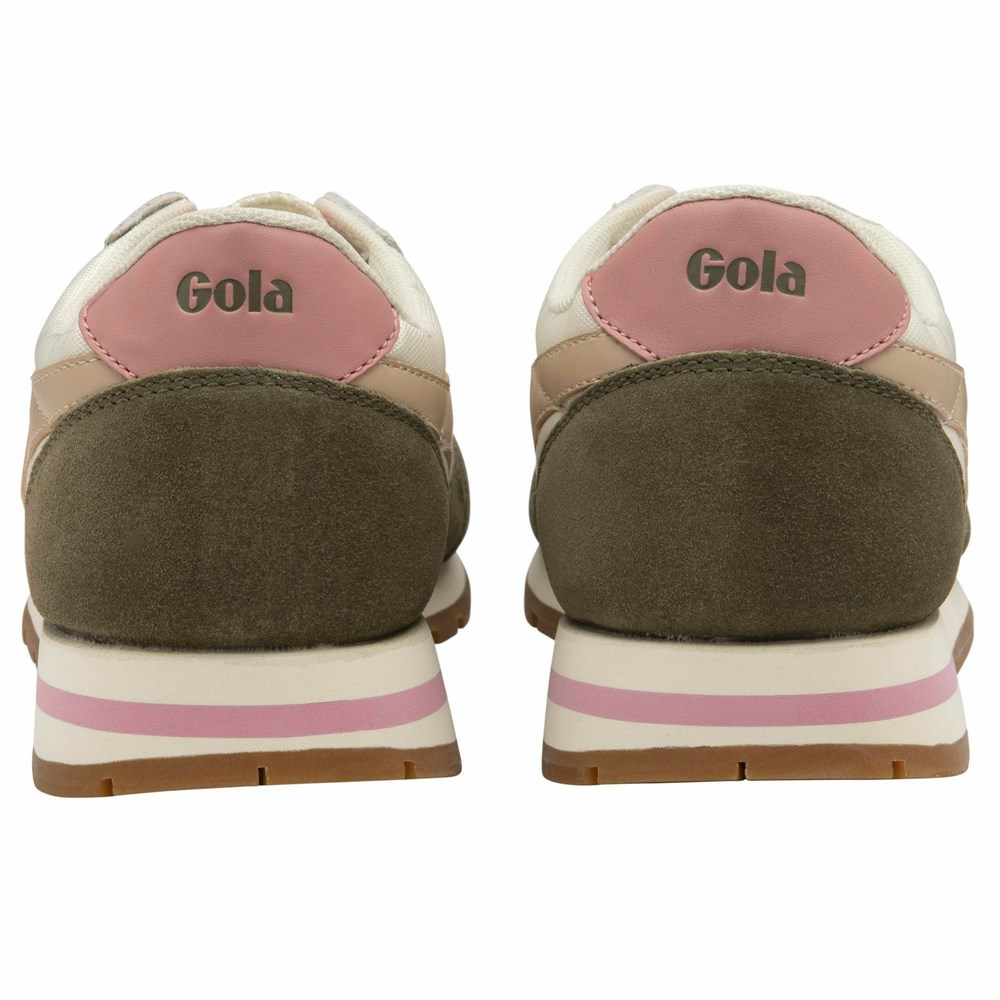 Gola Classics Daytona Women Sneakers White / Khaki / Pink | DGFYLO041