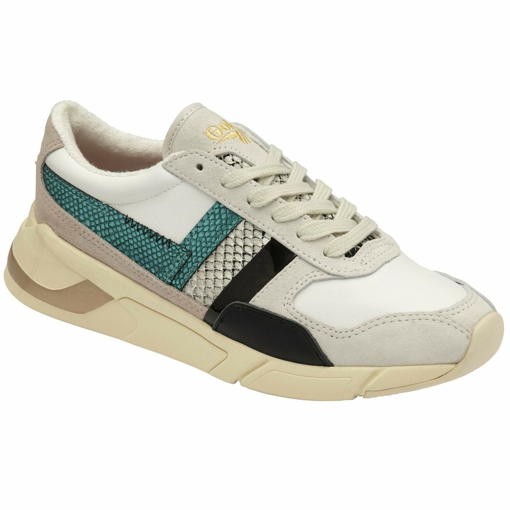 Gola Classics Eclipse Mode Women Sneakers White / Multicolor | LQYGXO690