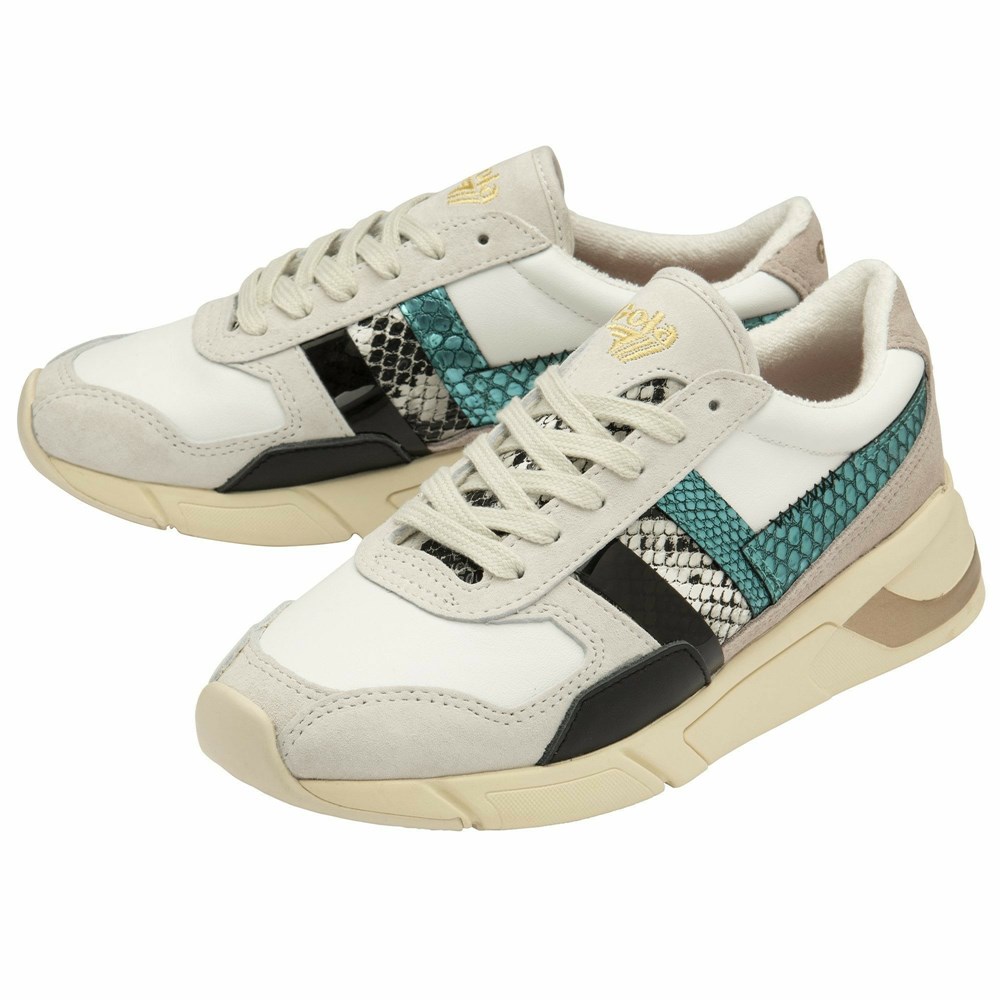 Gola Classics Eclipse Mode Women Sneakers White / Multicolor | LQYGXO690