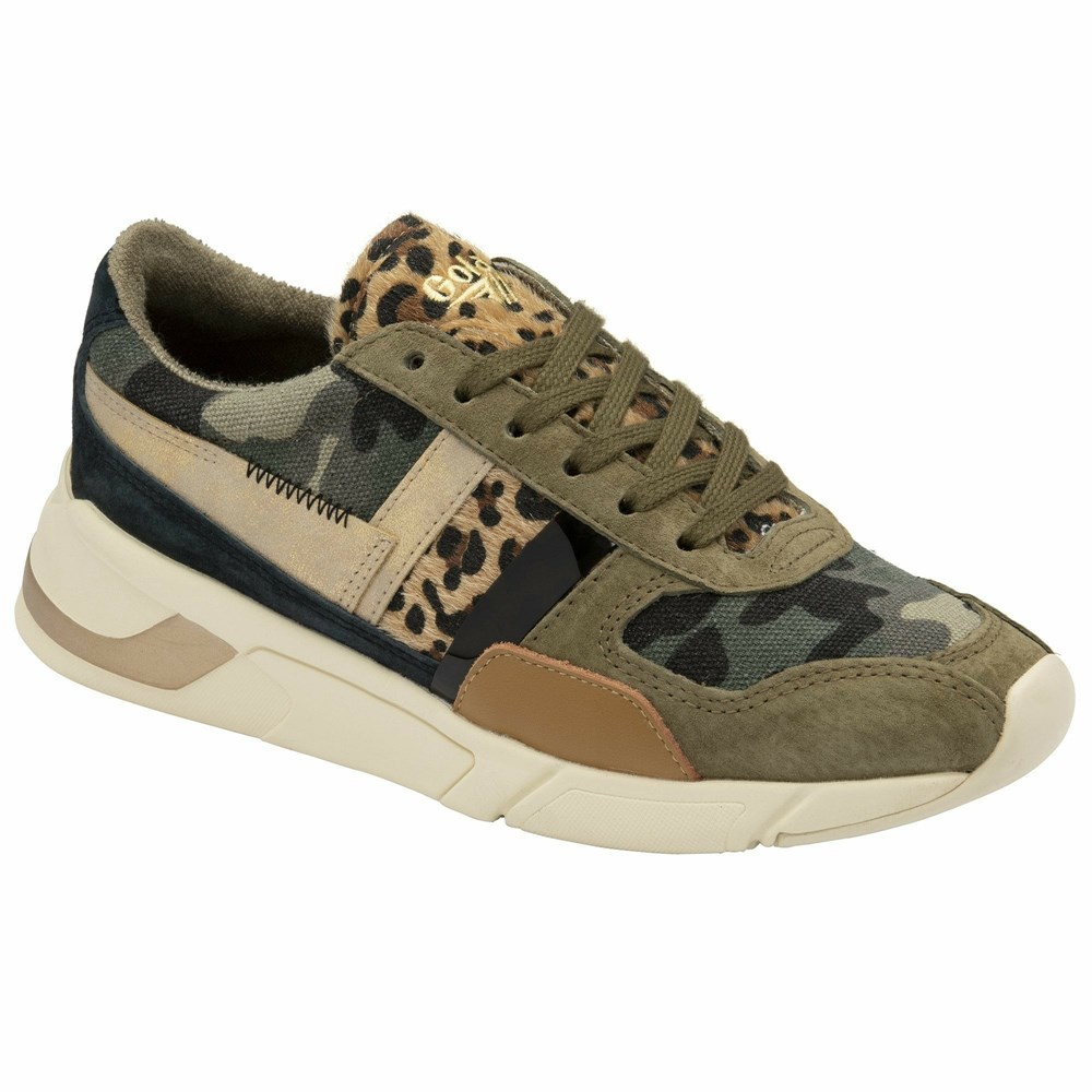 Gola Classics Eclipse Mode Women Sneakers Camo / Leopard / Multicolor | HVTNBA605