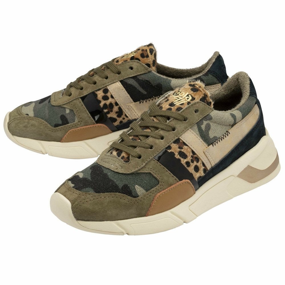 Gola Classics Eclipse Mode Women Sneakers Camo / Leopard / Multicolor | HVTNBA605