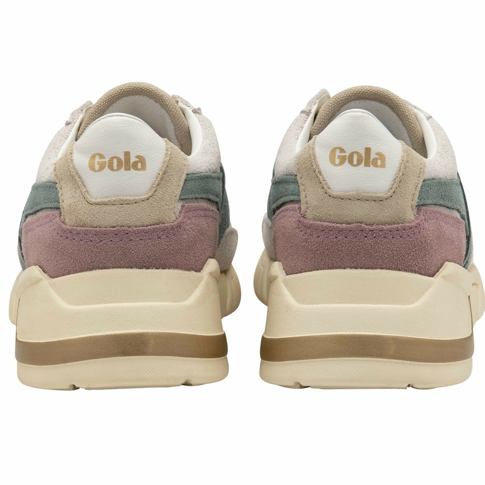 Gola Classics Eclipse Pure Women Sneakers White / Brown | RMOPJU385