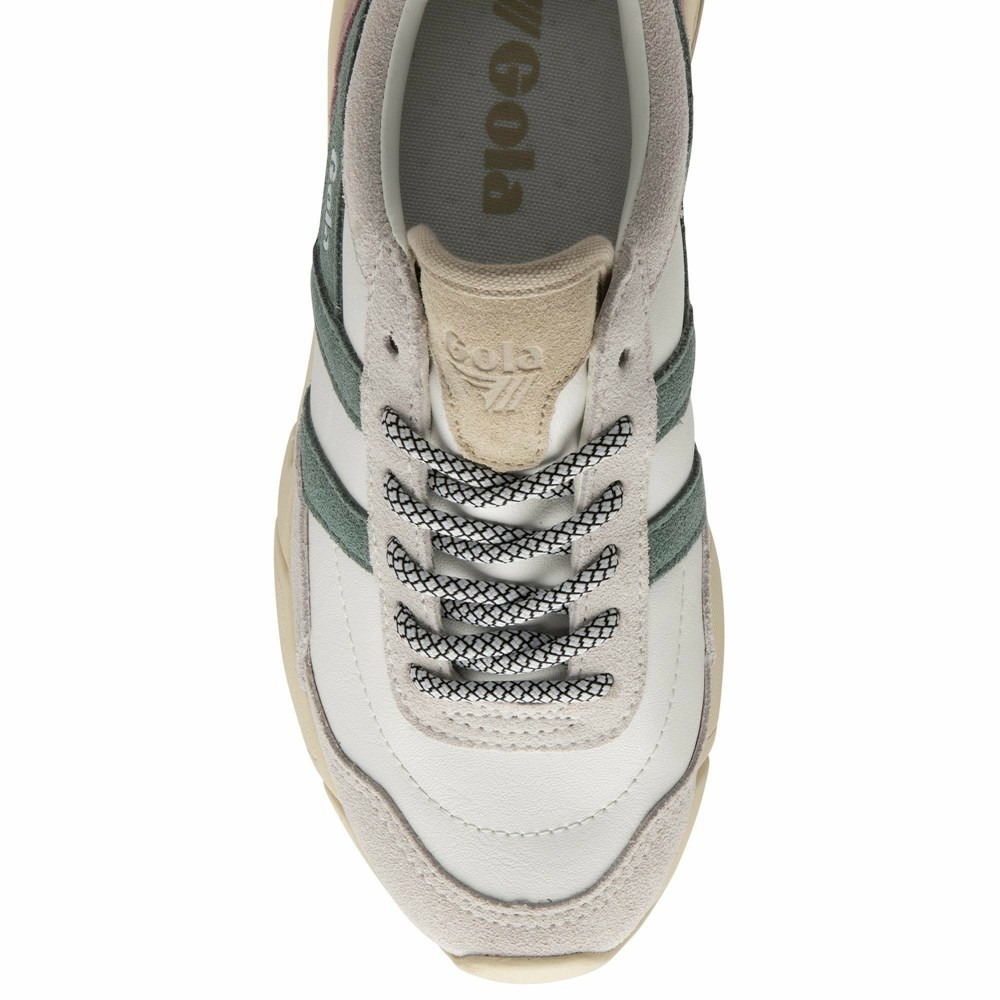 Gola Classics Eclipse Pure Women Sneakers White / Brown | RMOPJU385