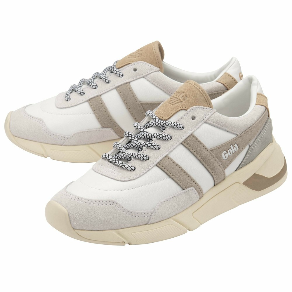 Gola Classics Eclipse Pure Women Sneakers White / Grey | TQFWRU925