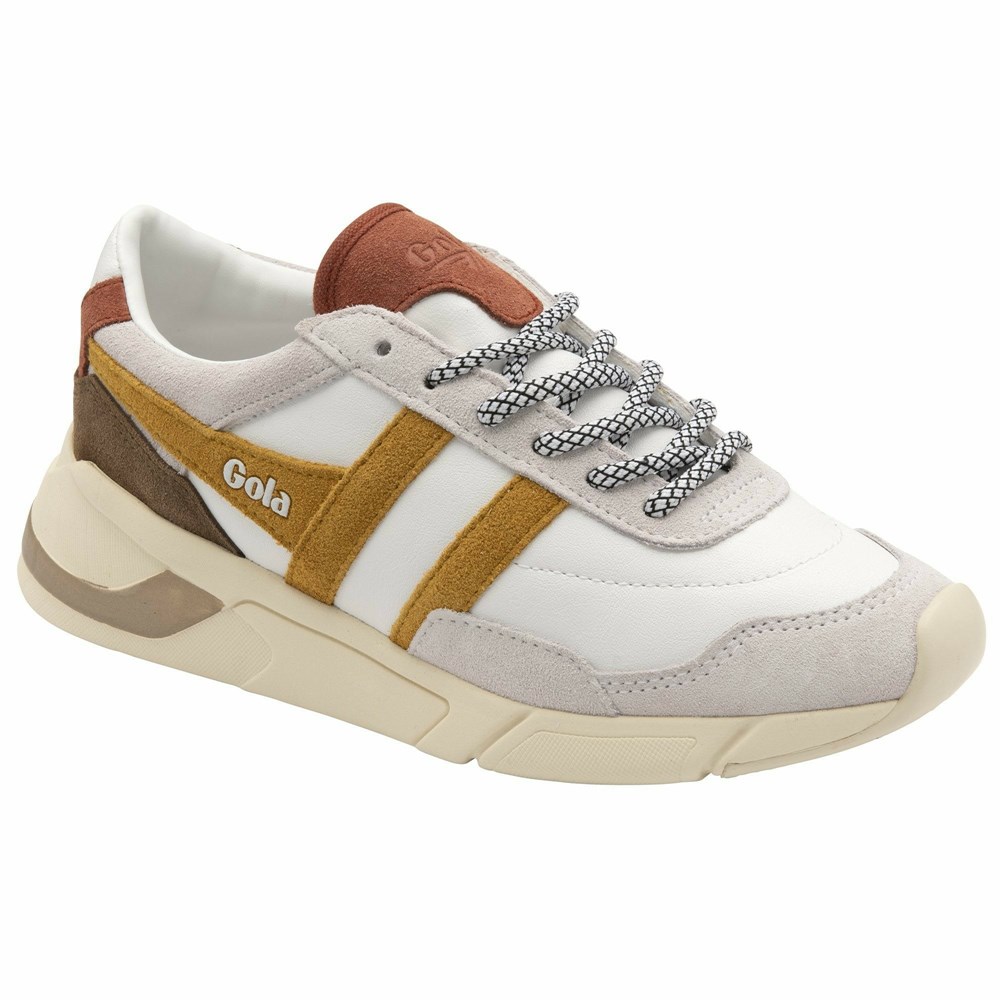 Gola Classics Eclipse Pure Women Sneakers White / Orange / Orange Brown | TCUOFY031