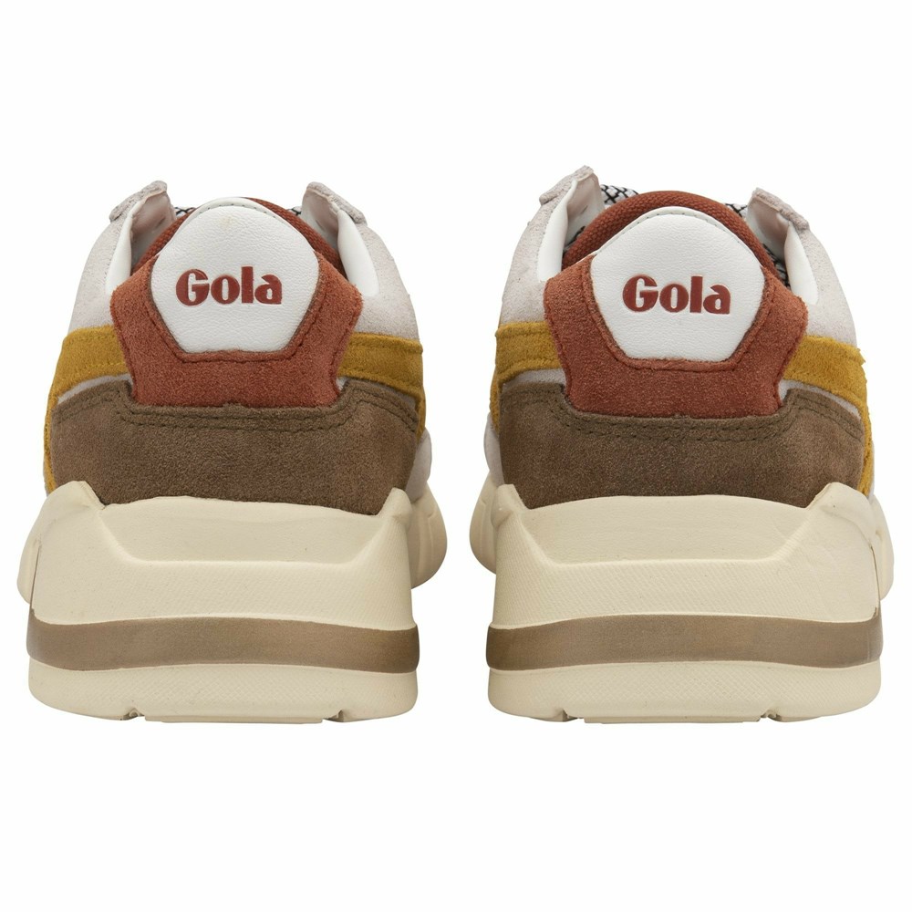 Gola Classics Eclipse Pure Women Sneakers White / Orange / Orange Brown | TCUOFY031