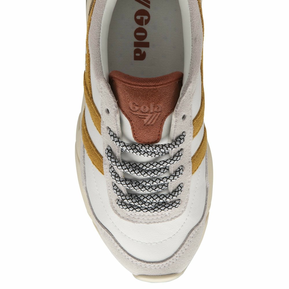 Gola Classics Eclipse Pure Women Sneakers White / Orange / Orange Brown | TCUOFY031