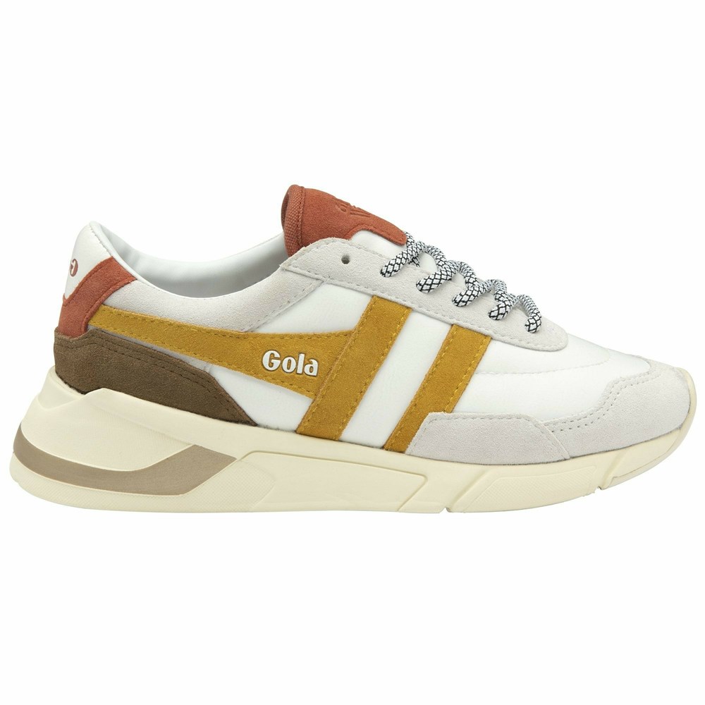 Gola Classics Eclipse Pure Women Sneakers White / Orange / Orange Brown | TCUOFY031