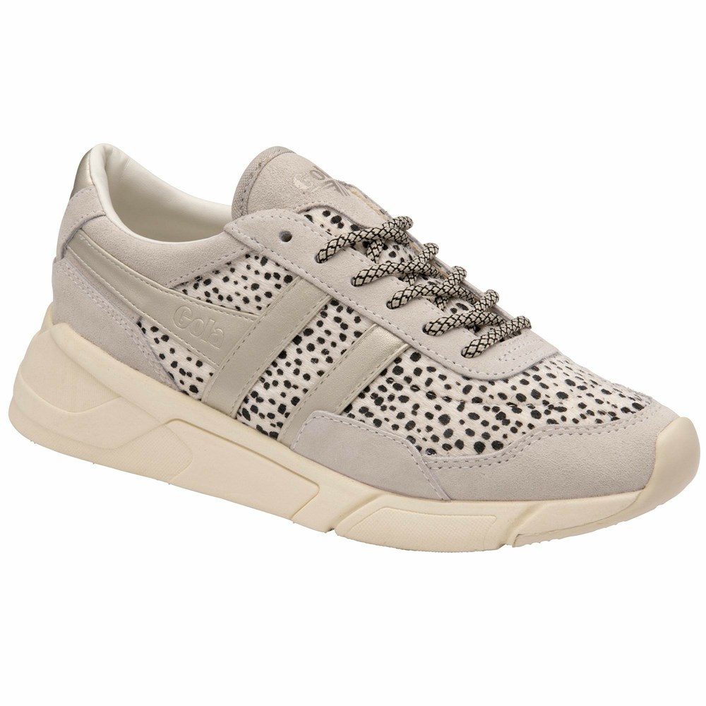 Gola Classics Eclipse Savanna Women Sneakers White / Gold | QVOBRP829