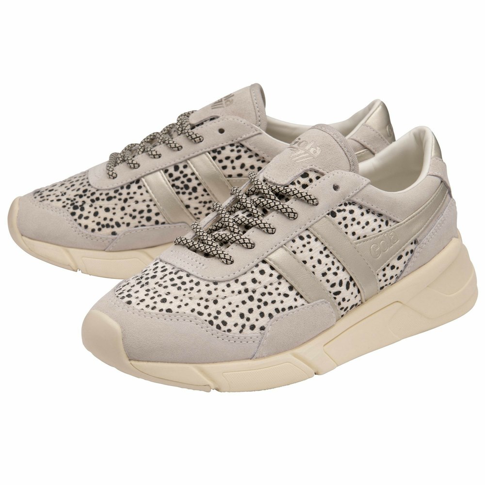 Gola Classics Eclipse Savanna Women Sneakers White / Gold | QVOBRP829