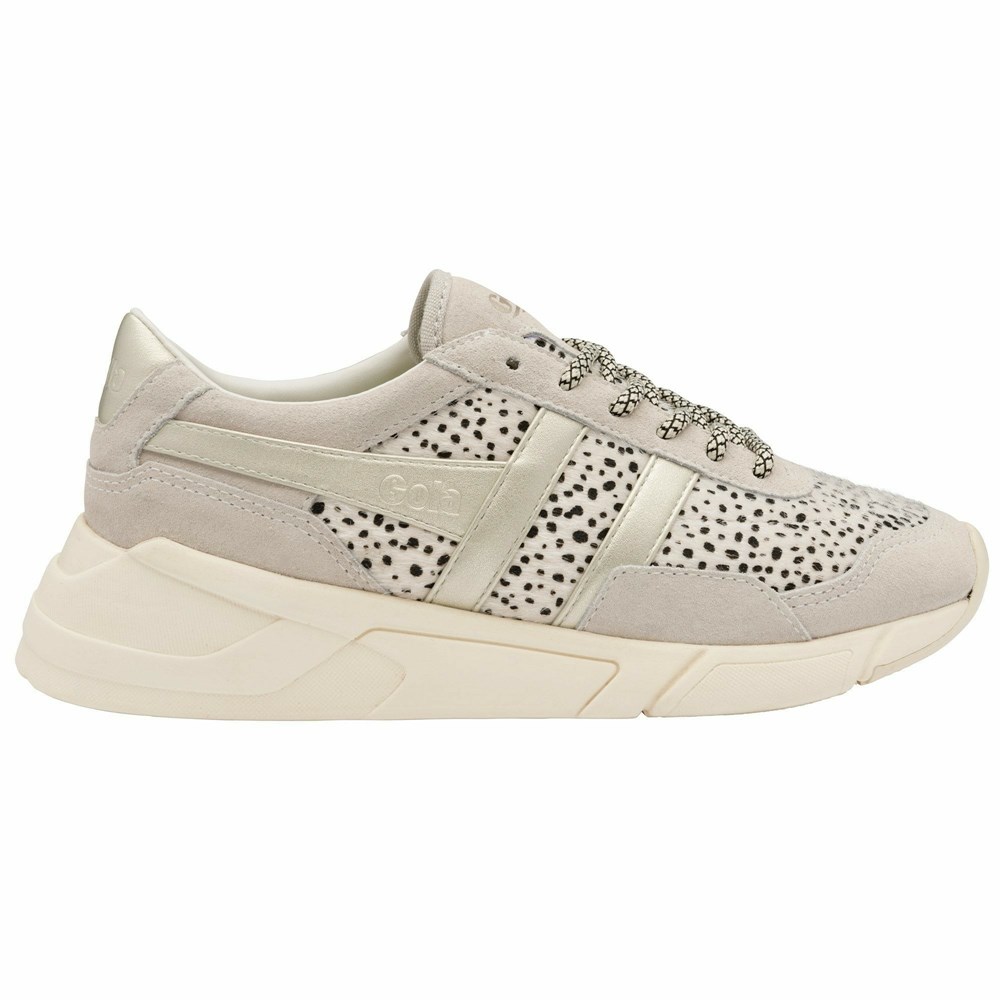 Gola Classics Eclipse Savanna Women Sneakers White / Gold | QVOBRP829