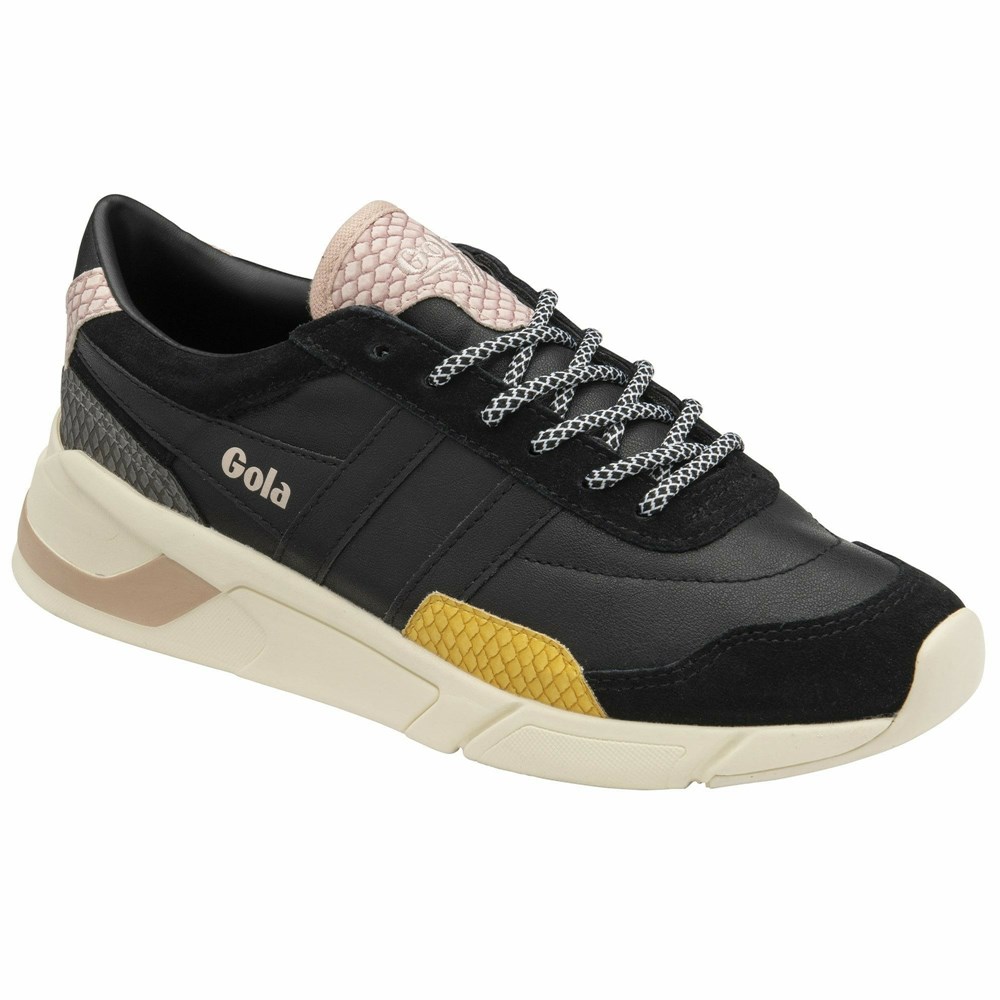 Gola Classics Eclipse Trident Snake Women Sneakers Black / Orange / Pink | ANQRVX176