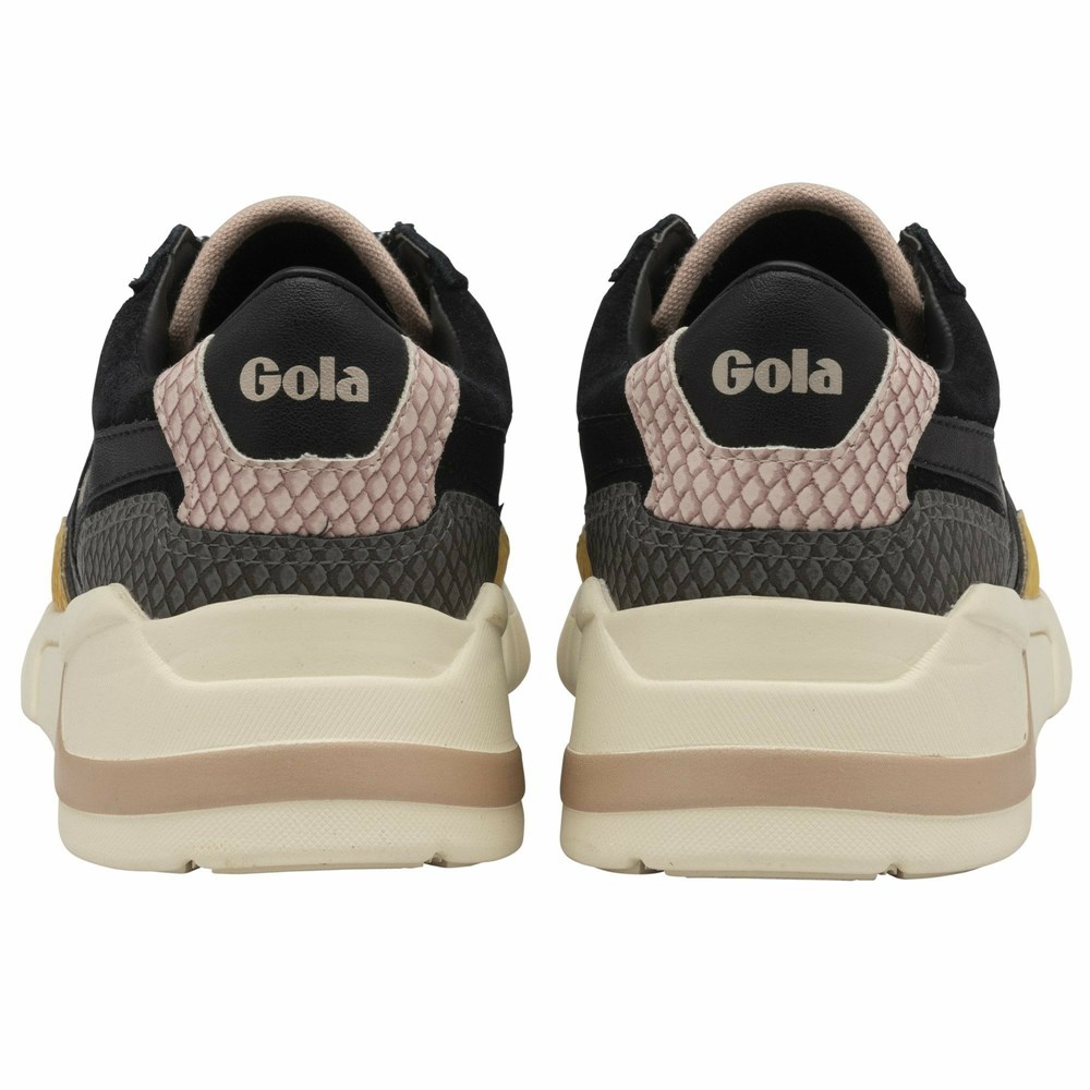 Gola Classics Eclipse Trident Snake Women Sneakers Black / Orange / Pink | ANQRVX176