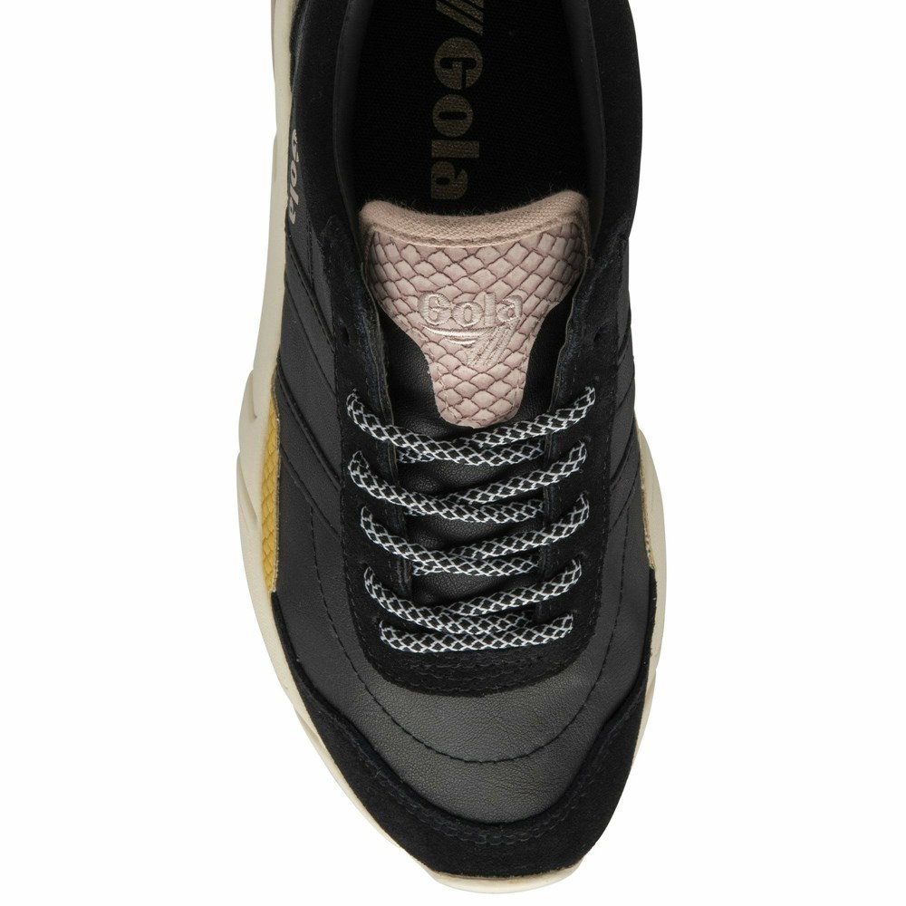 Gola Classics Eclipse Trident Snake Women Sneakers Black / Orange / Pink | ANQRVX176