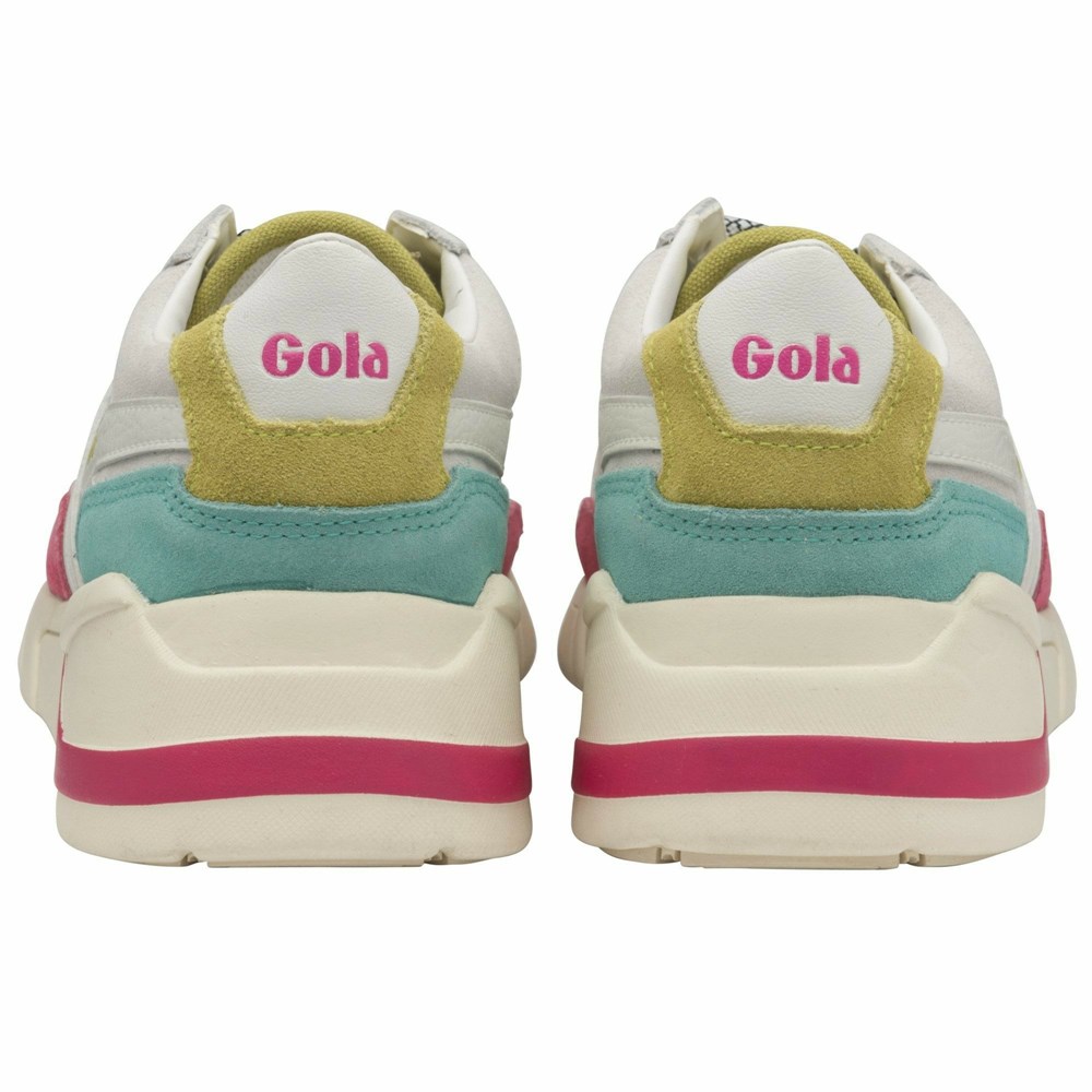 Gola Classics Eclipse Trident Women Sneakers White / Pink / White | LBFSOY564