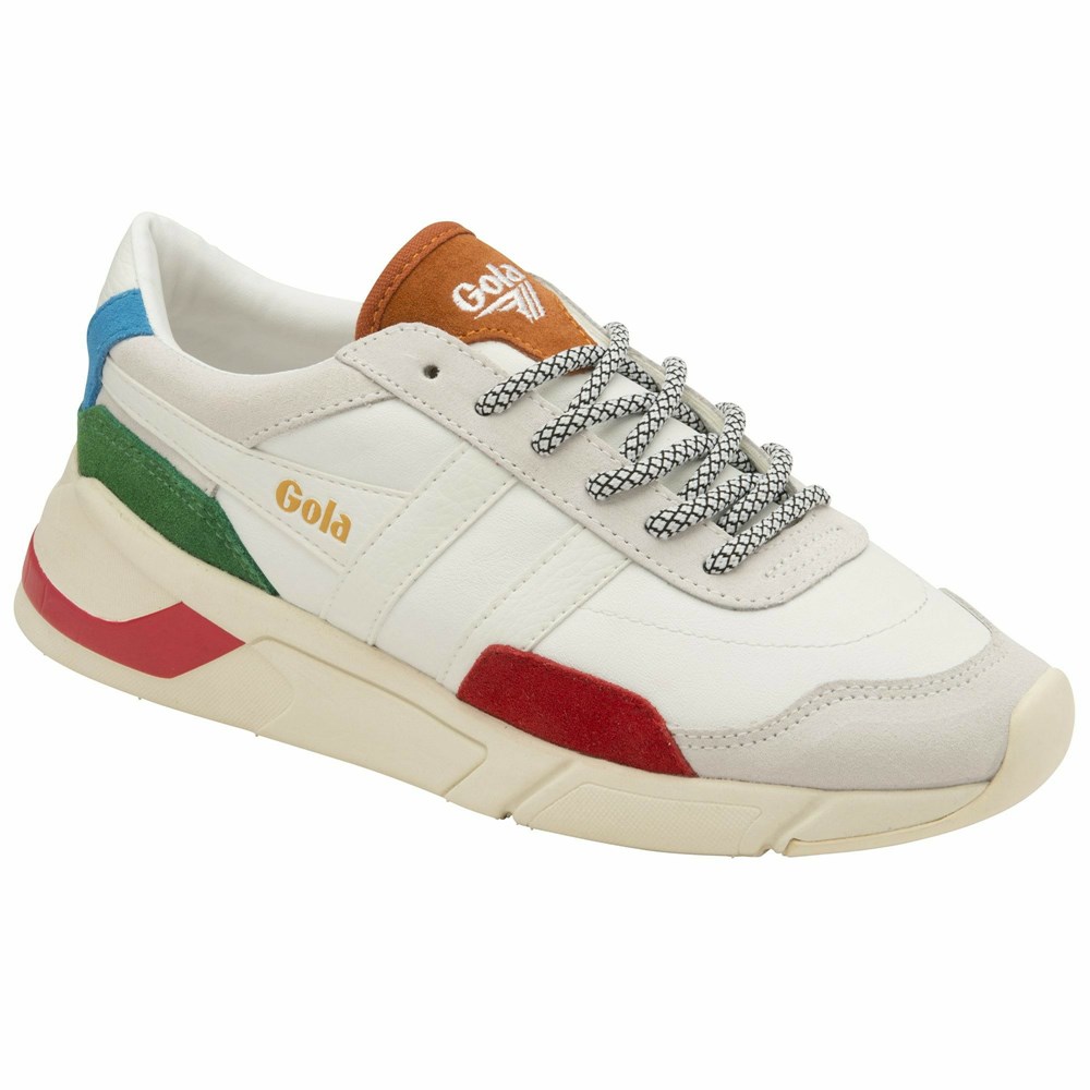 Gola Classics Eclipse Trident Women Sneakers White / Multicolor | YZXPSH516