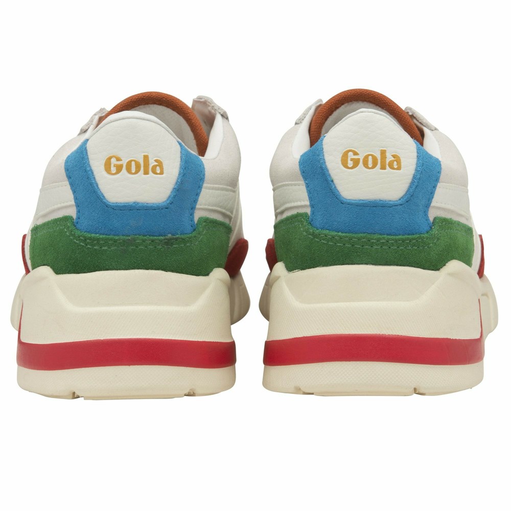 Gola Classics Eclipse Trident Women Sneakers White / Multicolor | YZXPSH516