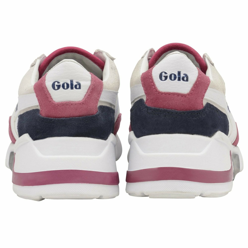 Gola Classics Eclipse Women Sneakers White / Navy / Fuchsia | XCIZBS542