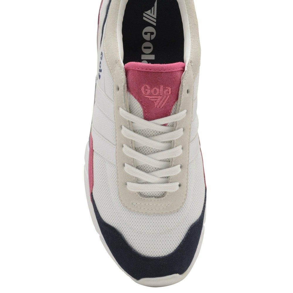 Gola Classics Eclipse Women Sneakers White / Navy / Fuchsia | XCIZBS542