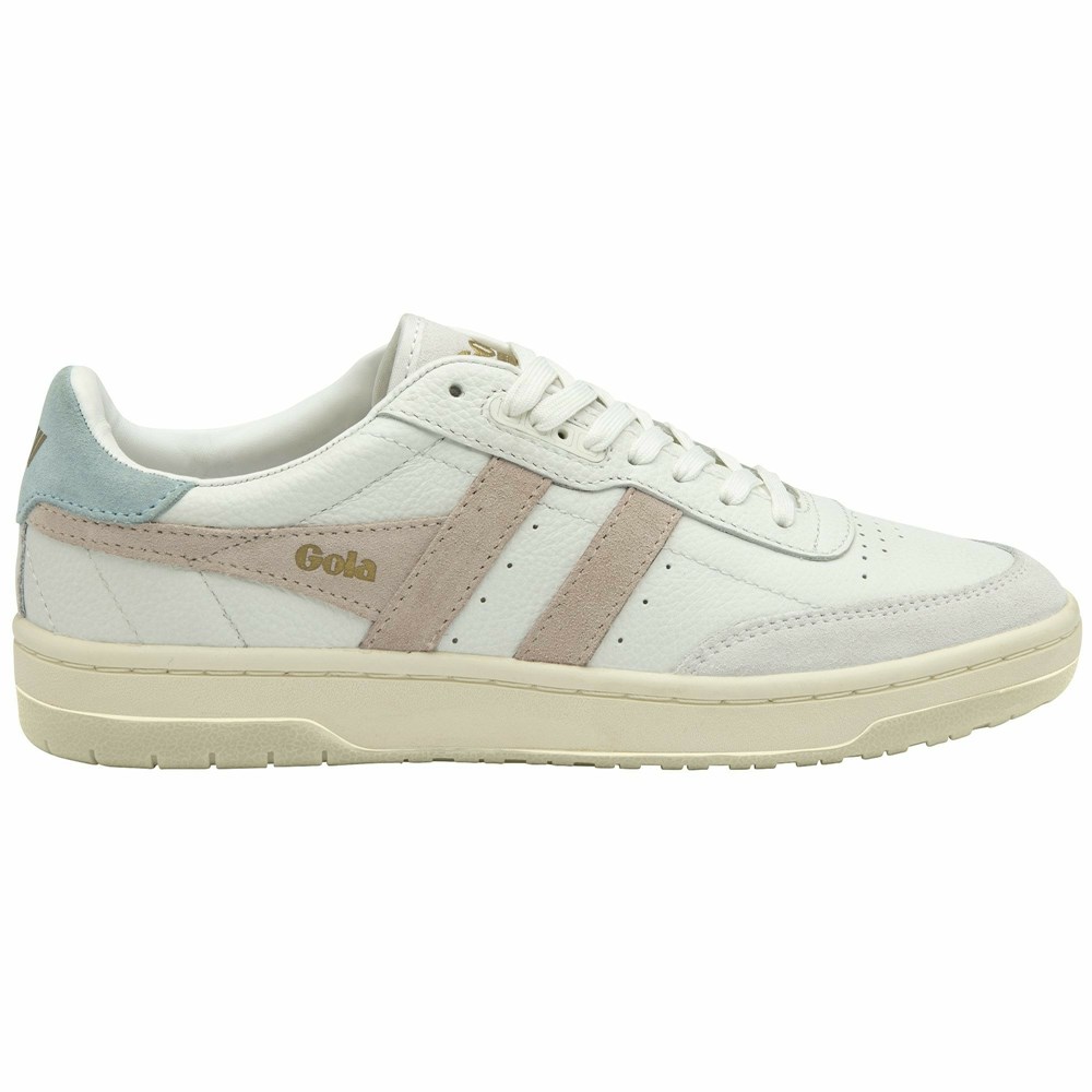 Gola Classics Falcon Women Sneakers White / Blue | WSZMXN369