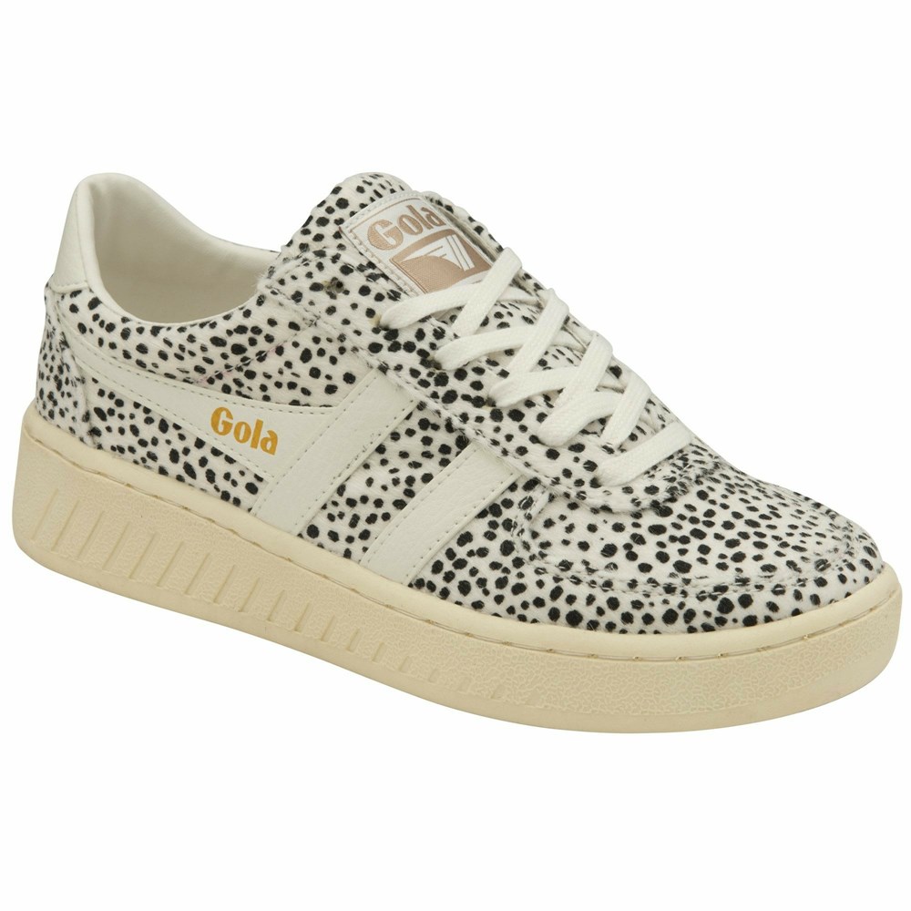 Gola Classics Grandslam Cheetah Women Sneakers White | SIYBGU602