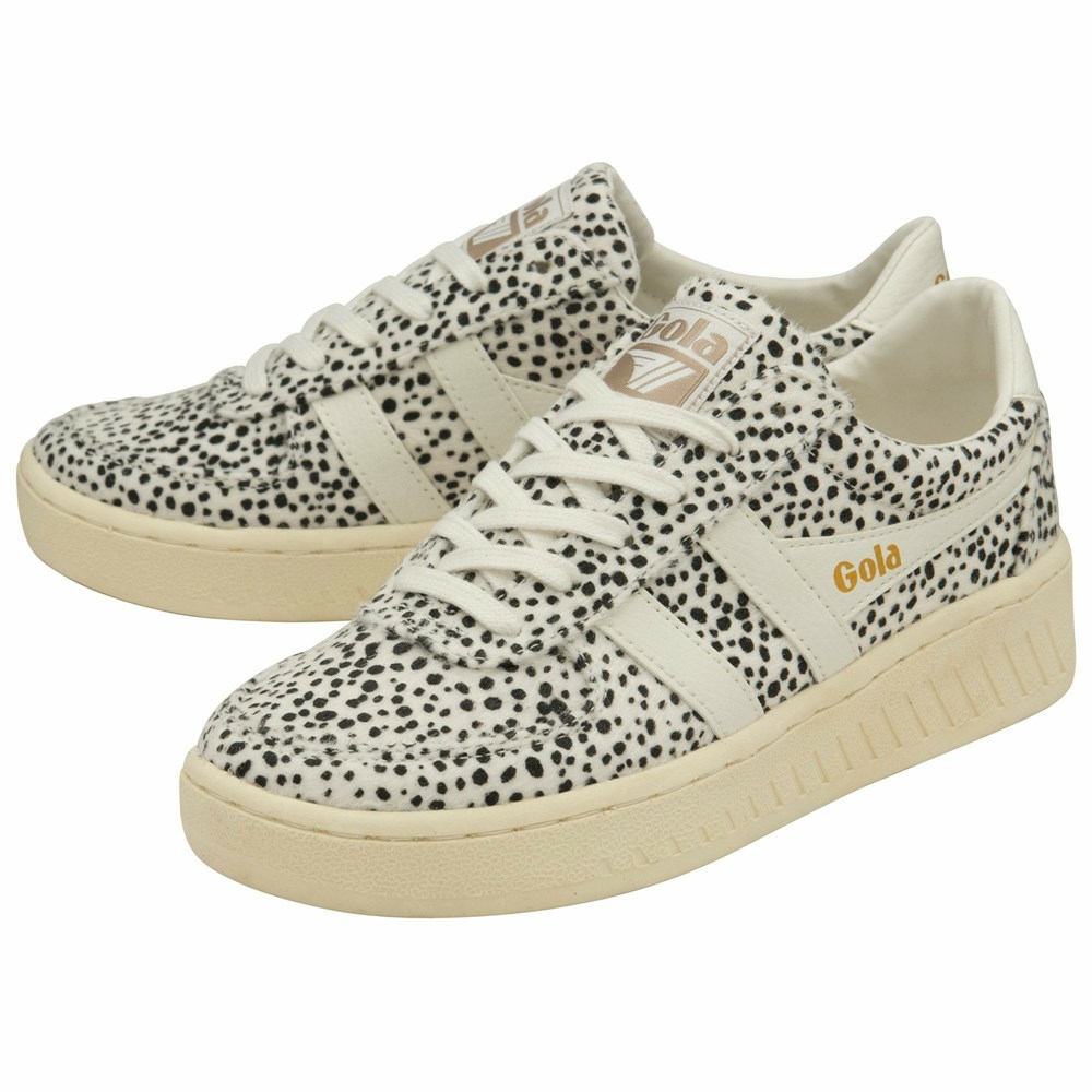 Gola Classics Grandslam Cheetah Women Sneakers White | SIYBGU602