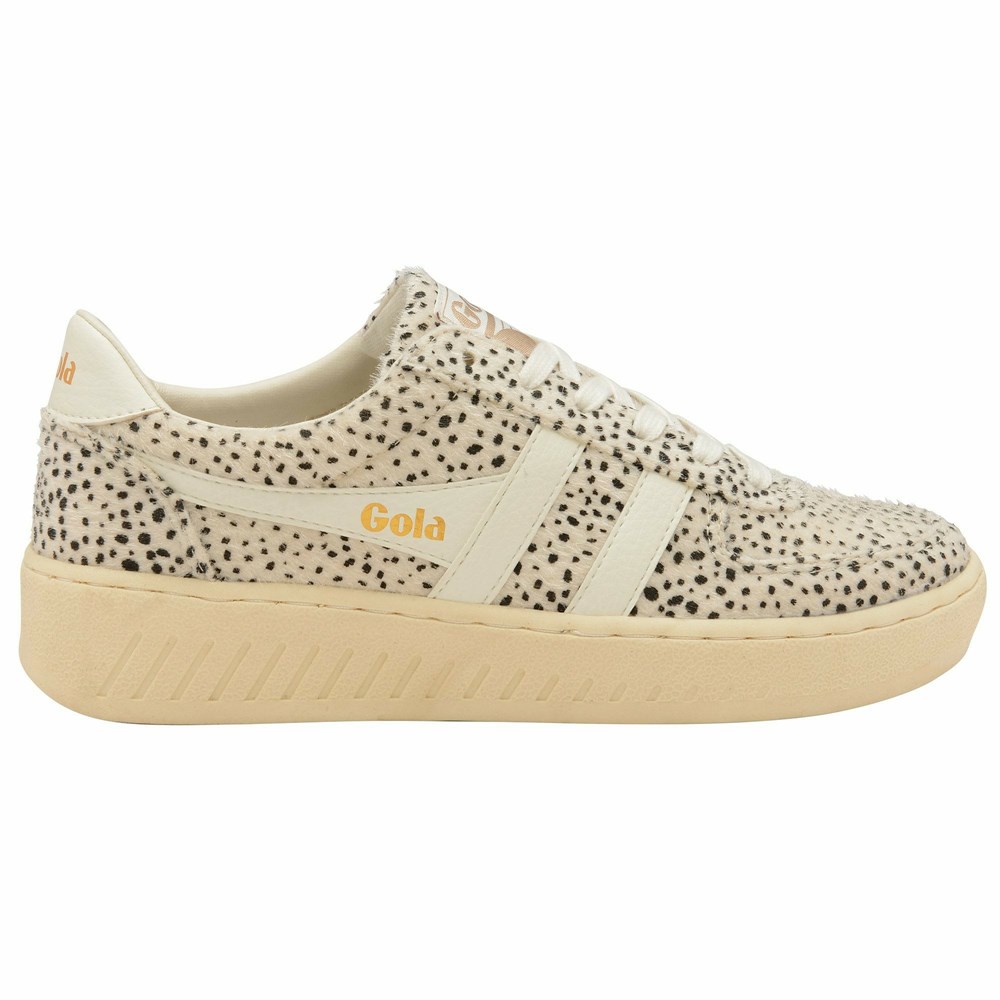 Gola Classics Grandslam Cheetah Women Sneakers White | SIYBGU602