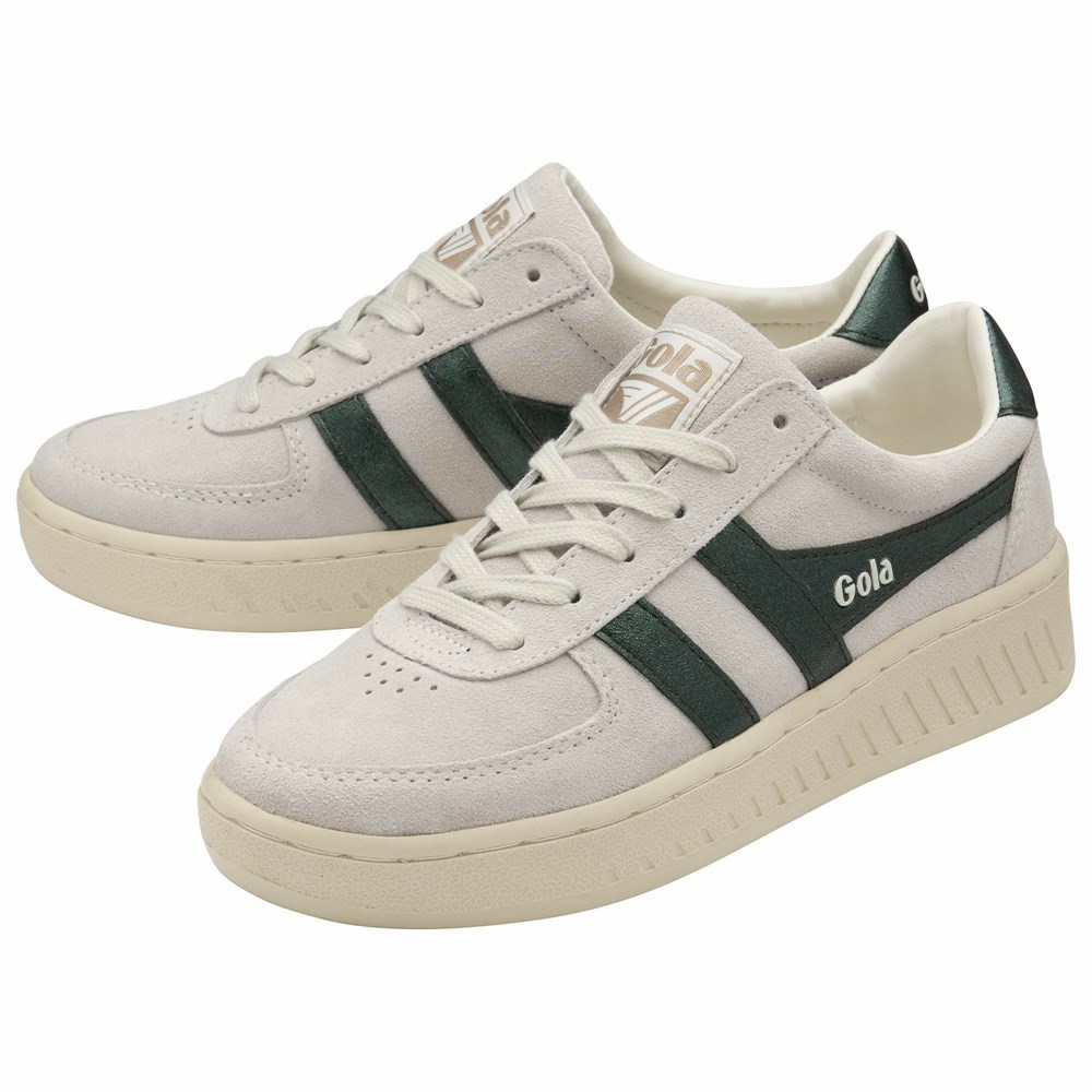 Gola Classics Grandslam Flame Women Sneakers White / Dark Green | GFJCTL427