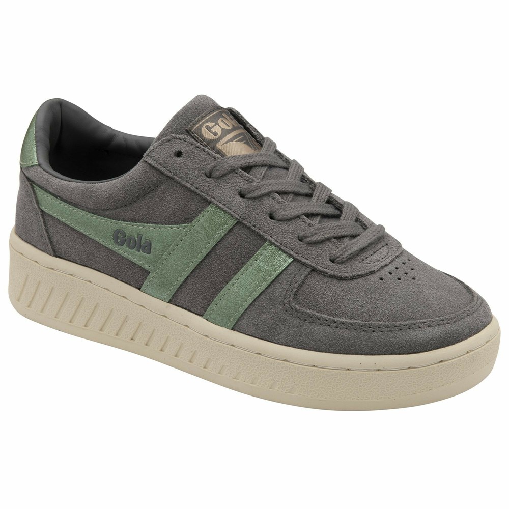 Gola Classics Grandslam Flame Women Sneakers Grey / Light Green | GDRPCS186