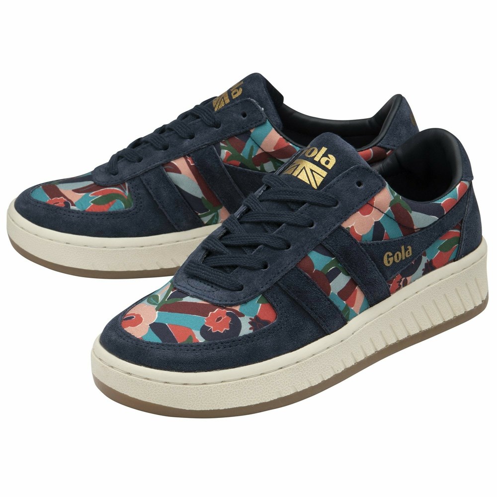 Gola Classics Grandslam LBTY BL Women Sneakers Navy / Multicolor | TAWQZY375