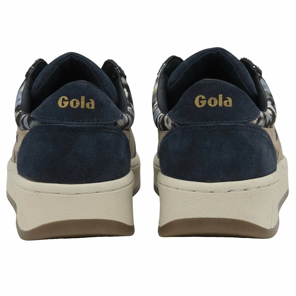 Gola Classics Grandslam LBTY BR Women Sneakers Navy / Gold / Multicolor | GDPVFS748